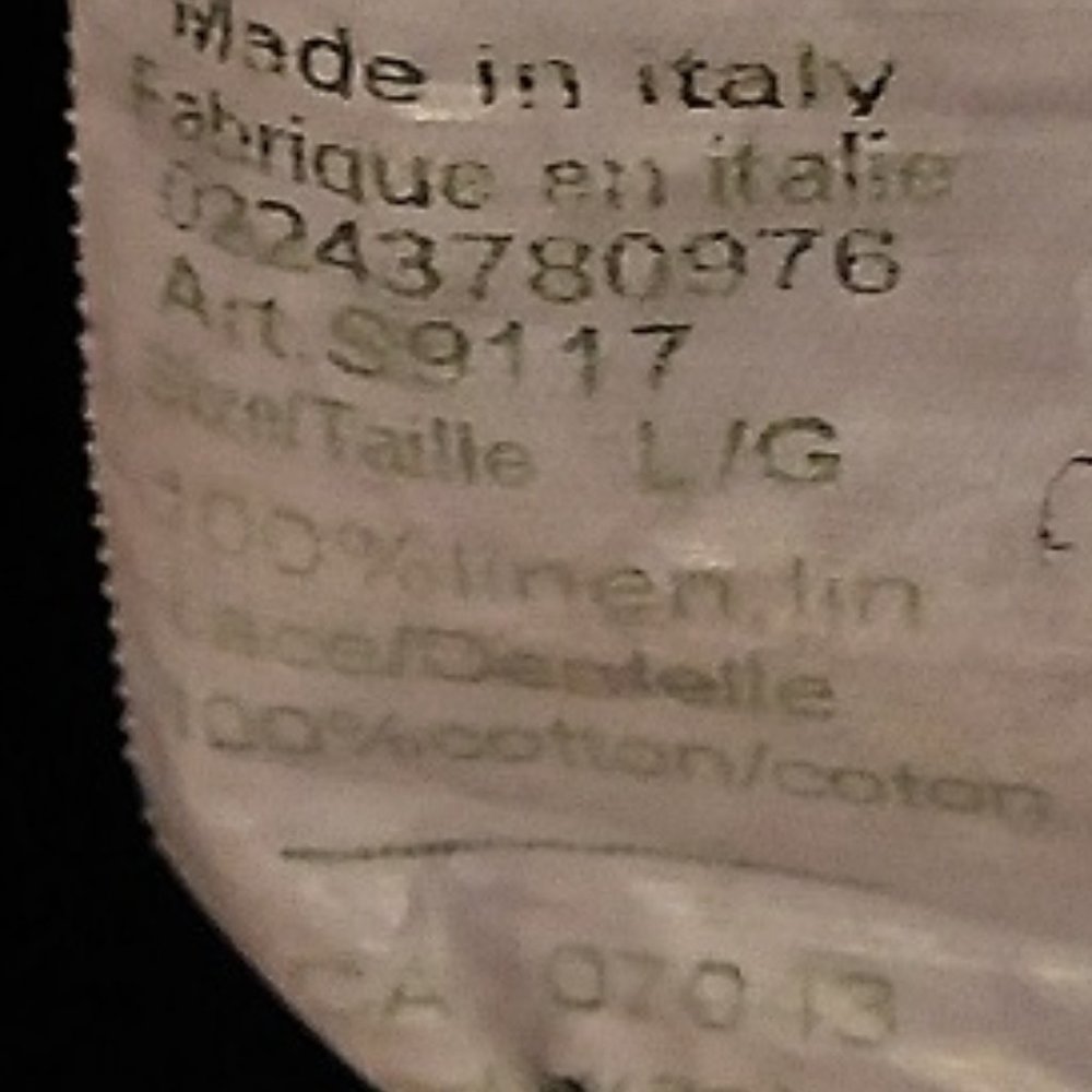 Denim Blue Linen Scoop Neck Dress by Sunflower Made in Italy Sz Large - Picture 10 of 11